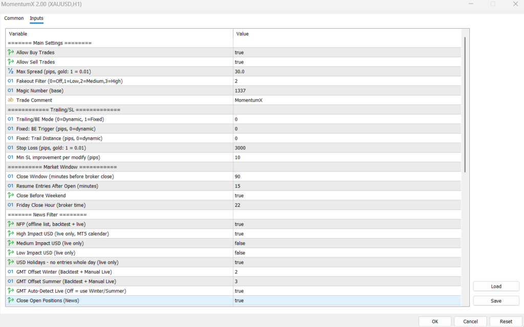 Momentum X <span class="fxnmt-version">v2.0</span> screenshot 1