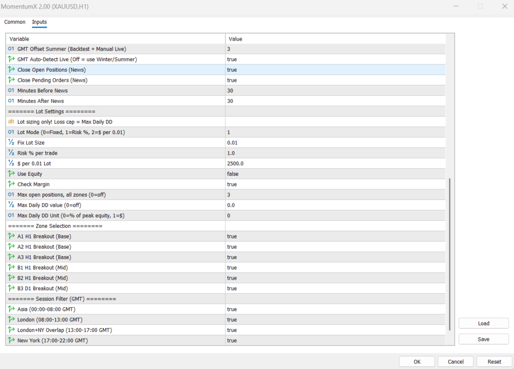 Momentum X <span class="fxnmt-version">v2.0</span> screenshot 2